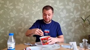 Корейская лапша buldak 2x spicy. Мукбанг