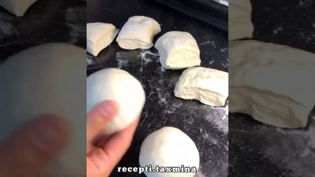 Слоенный турецкий хлеб с творожной начинкой 🤤 смотреть онлайн
