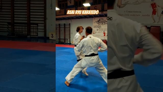 Джию иппон кумитэ. Отработка комбинаций. #каратэ #karate #asairyu смотреть онлайн