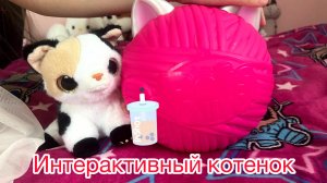 Интерактивный котёнок / мягкая игрушка / питомец