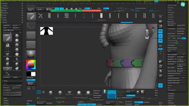 Основы Z-Brush_ CURVE BRUSH