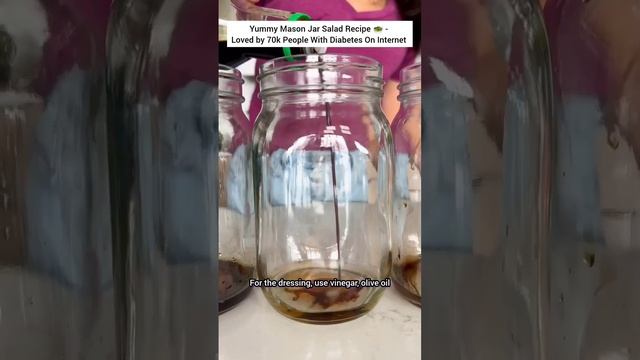 Yummy Diabetic-Friendly Mason Jar Salad Recipe 🥗 - Loved by 70k People With Diabetes #recipe смотреть онлайн