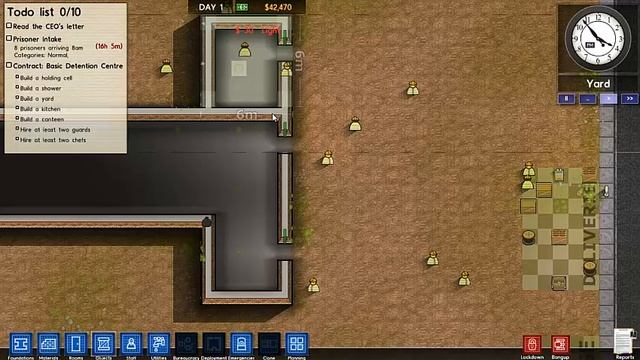 Prison Architect #1.01 Tutorial Räume смотреть онлайн