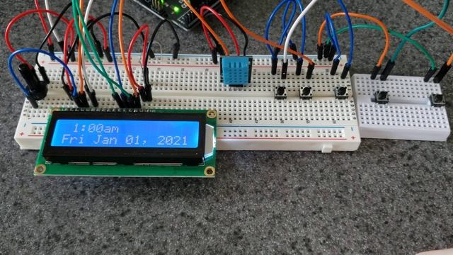 Digital Clock Using Arduino Uno R3 смотреть онлайн