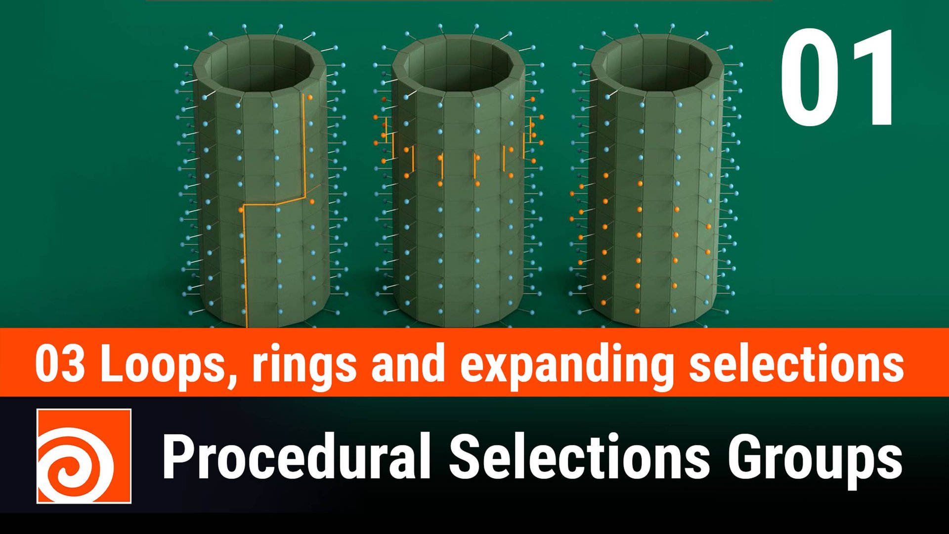 03 Loops, Rings Selections - 01 Group Expand SOP - Growing, Shrinking And Flood Filling Selections