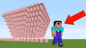 НУБ ПРОТИВ ЦУНАМИ ИЗ СВИНЕЙ В МАЙНКРАФТ КАК ВЫЖИТЬ НУБУ MINECRAFT ТРОЛЛИНГ ЛОВУШКА ЗАЩИТА МУЛЬТИК