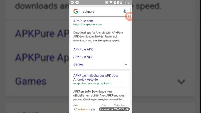 Comment télécharger les jeux sur apk pure смотреть онлайн