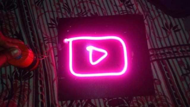 we made YouTube play button for neon light / #light #trending #viralvideo #made смотреть онлайн