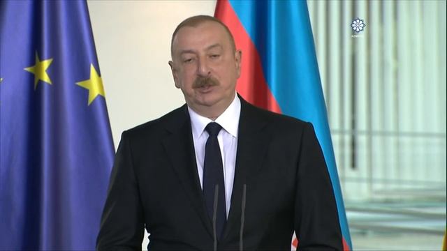 Состоялась совместная пресс-конференция Президента Ильхама Алиева и Канцлера Германии Олафа Шольца смотреть онлайн