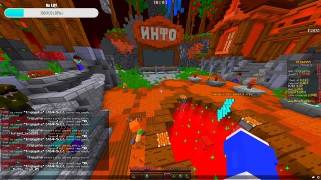 CТРИМЧАН ОТ ТРИГЛИ!!! ИГРАЕМ НА MINEBLAZE (ДОБИВАЕМ 500 ДЕЛАЮ САЛЬТО) смотреть онлайн