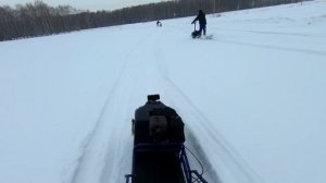 покатушки на мотоснегокате DRAXTER