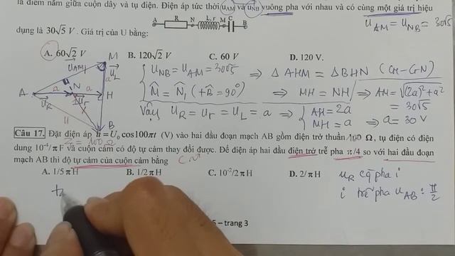 ĐỀ 5 - BỘ 20 ĐỂ THI THỬ THPT QG MÔN VẬT LÝ - TRẦN VĂN LỢI смотреть онлайн