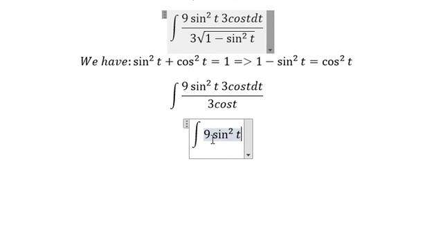 Calculus Help: Integral of (x^2 dx)/√(9-x^2 ) - Integration by trigonometric substitution смотреть онлайн