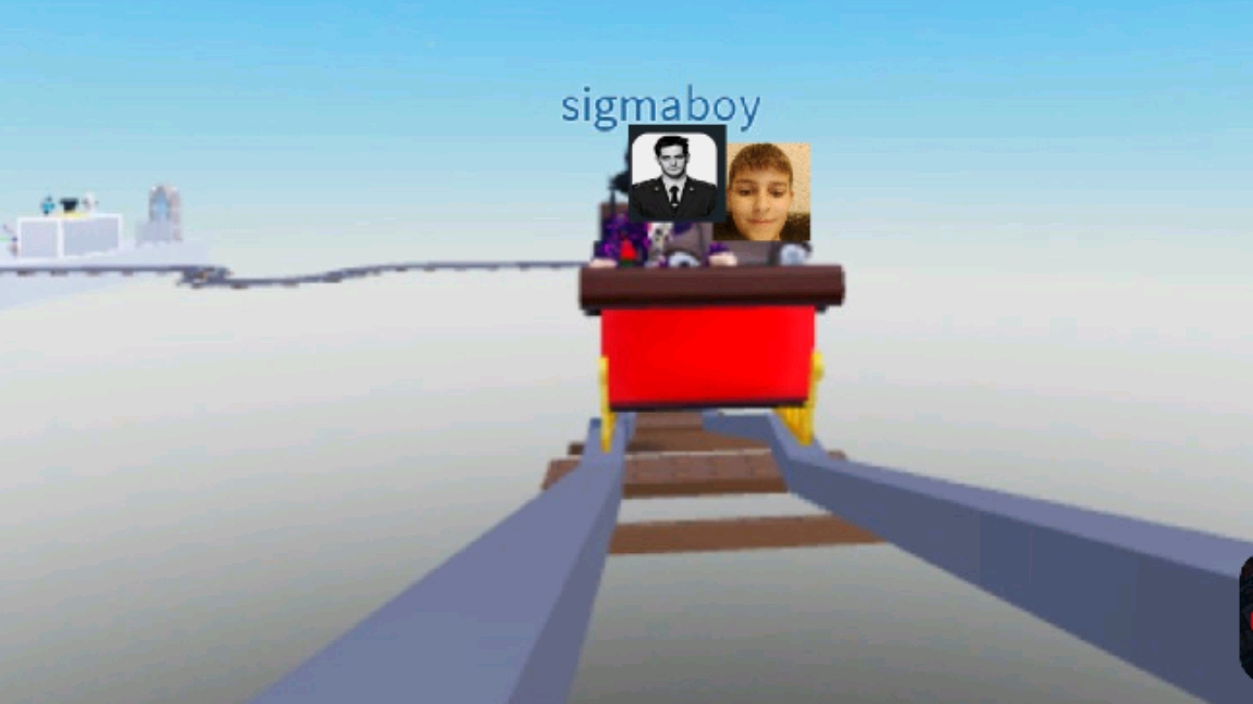Новогодняя вагонетка с Sigmaboy в Роблоксе 😂😂😂
