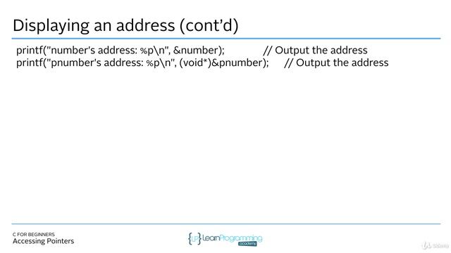 81 Accessing Pointers смотреть онлайн