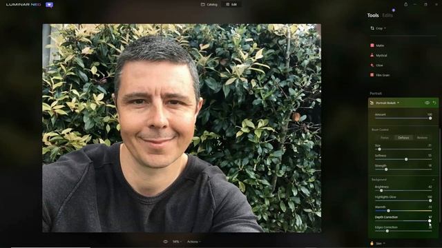 Luminar Neo Portrait Bokeh AI Background Blur Demo смотреть онлайн
