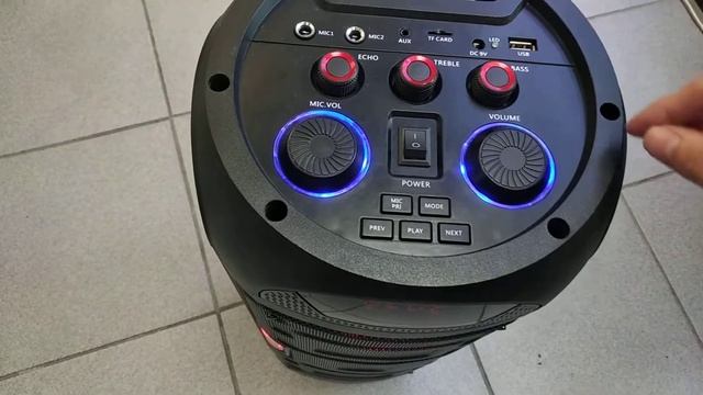 Портативная акустическая система караоке Super Bass T-5201 смотреть онлайн