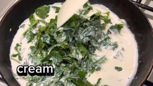 САМЫЕ сочные стейки из форели в соусе из сливок и шпината 😋