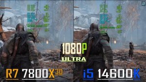INTEL i5 14600K vs RYZEN 7 7800X3D || PC GAMES BENCHMARK TEST ||
