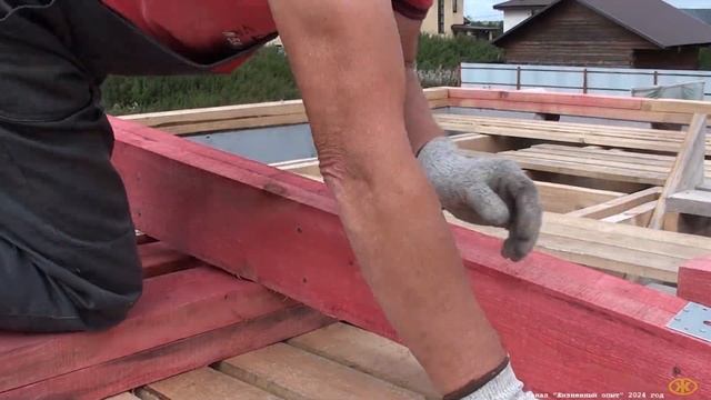 Строю сам.Часть 23. Вальмовая крыша. Стропильная система. Начало смотреть онлайн