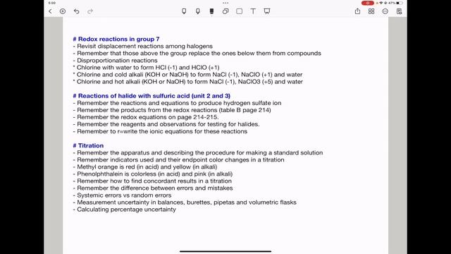 Pearson Edexcel International A Level Chemistry Unit 2 Potential Questions.