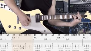 Metallica - For Whom the Bell Tolls - урок игры на электрогитаре с табами