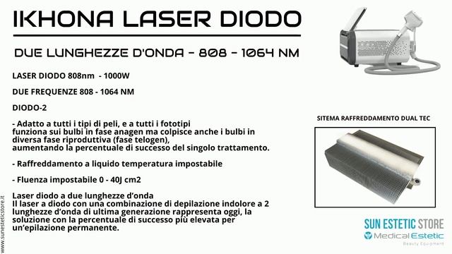 IKHONA LASER DUE LUNGHEZZE D'ONDA 808 - 1064 NM смотреть онлайн