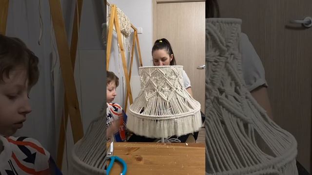 Торшер макраме #макраме #diy #macrame #мастерклассмакраме #урокимакраме смотреть онлайн