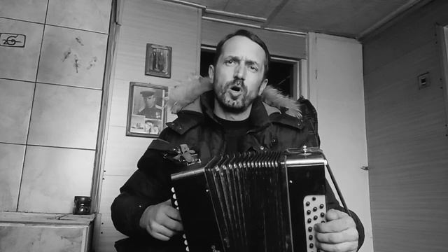 "Чёрный ворон" (а ну-ка парень, подними повыше ворот) под гармонь. смотреть онлайн