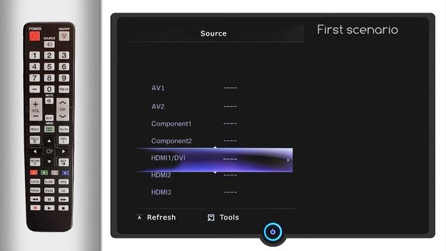 Câble Axion - TV Input source selection смотреть онлайн