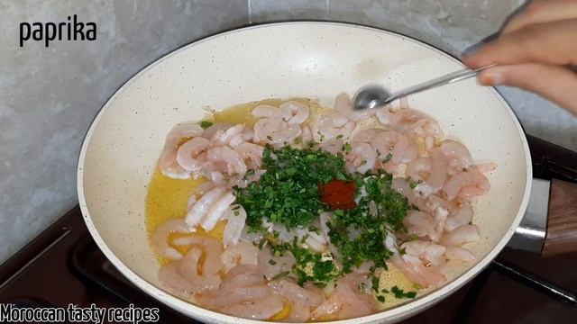 Shrimp with Béchamel sauce | creamy | shrimps in white sauce | روبيان | جمبري | قمرون بصلصة البشامي смотреть онлайн