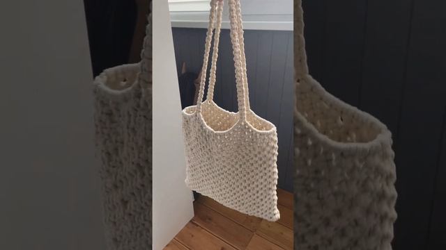 Плетеный шоппер макраме #diy #макраме #macrame #мастерклассмакраме смотреть онлайн