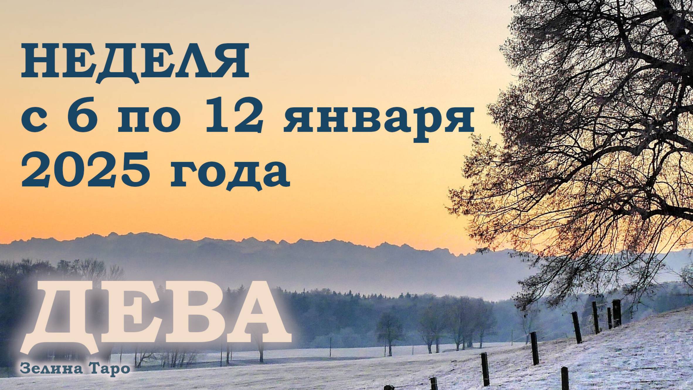 ДЕВА | ТАРО прогноз на неделю с 6 по 12 января 2025 года