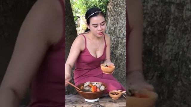 Vietnamese Slow Cooker Magic: Pork Knuckle and Papaya Stew #shorts #papaya #soup #asianfood #cookin смотреть онлайн