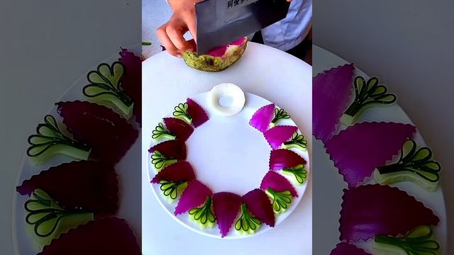 Beautiful salad decoration in plate #shorts @HowtoMakeyummy смотреть онлайн