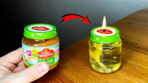 САМАЯ ПРОСТАЯ МАСЛЯНАЯ СВЕЧА своими руками в домашних условиях!