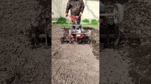 работа гусиными лапками  мотоблок Агат