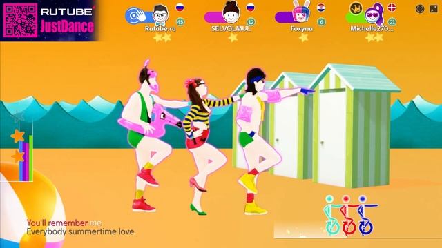Just Dance: Boys (Summertime Love) - Sabrina Salerno (The Lemon Cubes) смотреть онлайн