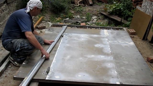 Сварка металлических ворот,часть6