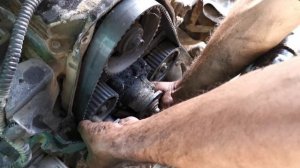 how to Toyota 3L engine timing belt install