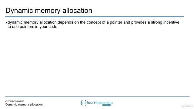 90 Dynamic Memory Allocation смотреть онлайн