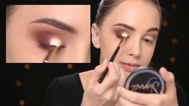 Full Face Makeup Tutorial- Burgundy+Smokey Eyes+ Bold Lips смотреть онлайн