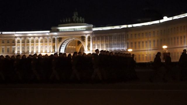 Репетиция парада Победы в Санкт-Петербурге. Торжественный марш. смотреть онлайн