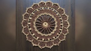 Рельефная салфетка "Шоколадная Роза". Часть 2