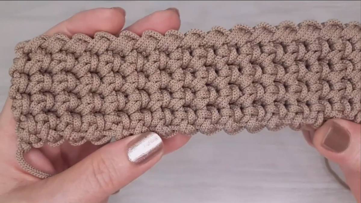 Как связать ручку для сумки или рюкзака. смотреть онлайн