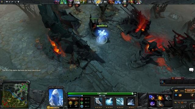 Dota 2 Ancient Apparition amzing win (Just aim and shoot) смотреть онлайн