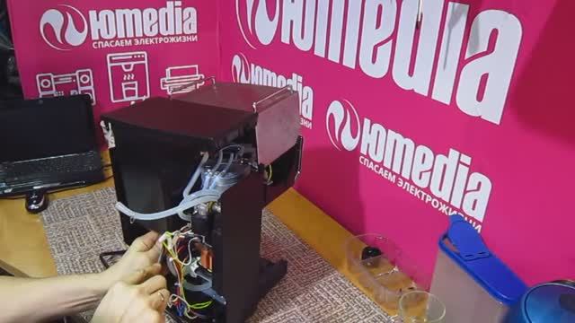 Не течёт кофе из рожка | Ремонт кофеварки KRUPS ХР5280 в СПб Санкт-Петербурге и Ленинградской обл смотреть онлайн