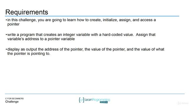 92 Challenge Pointer Basics смотреть онлайн