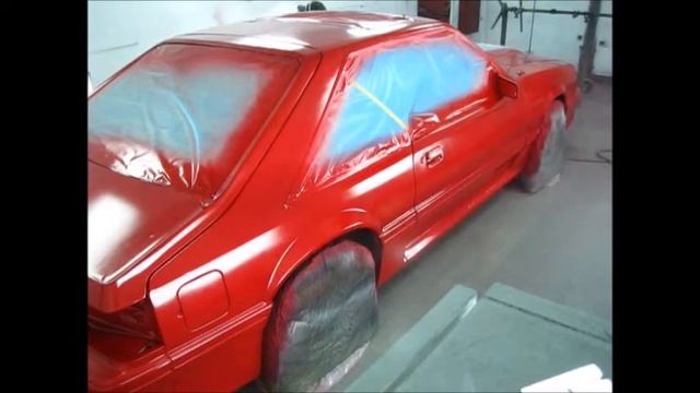 Pearl Red Paint On A Foxbody  Mustang GT 5.0