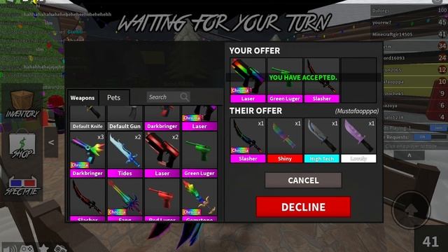 Murder Mystery 2 Ücretsiz ve kutusu açılımsız Chroma slasher nasıl alınır?!!! Çok basit!!! 😀 смотреть онлайн